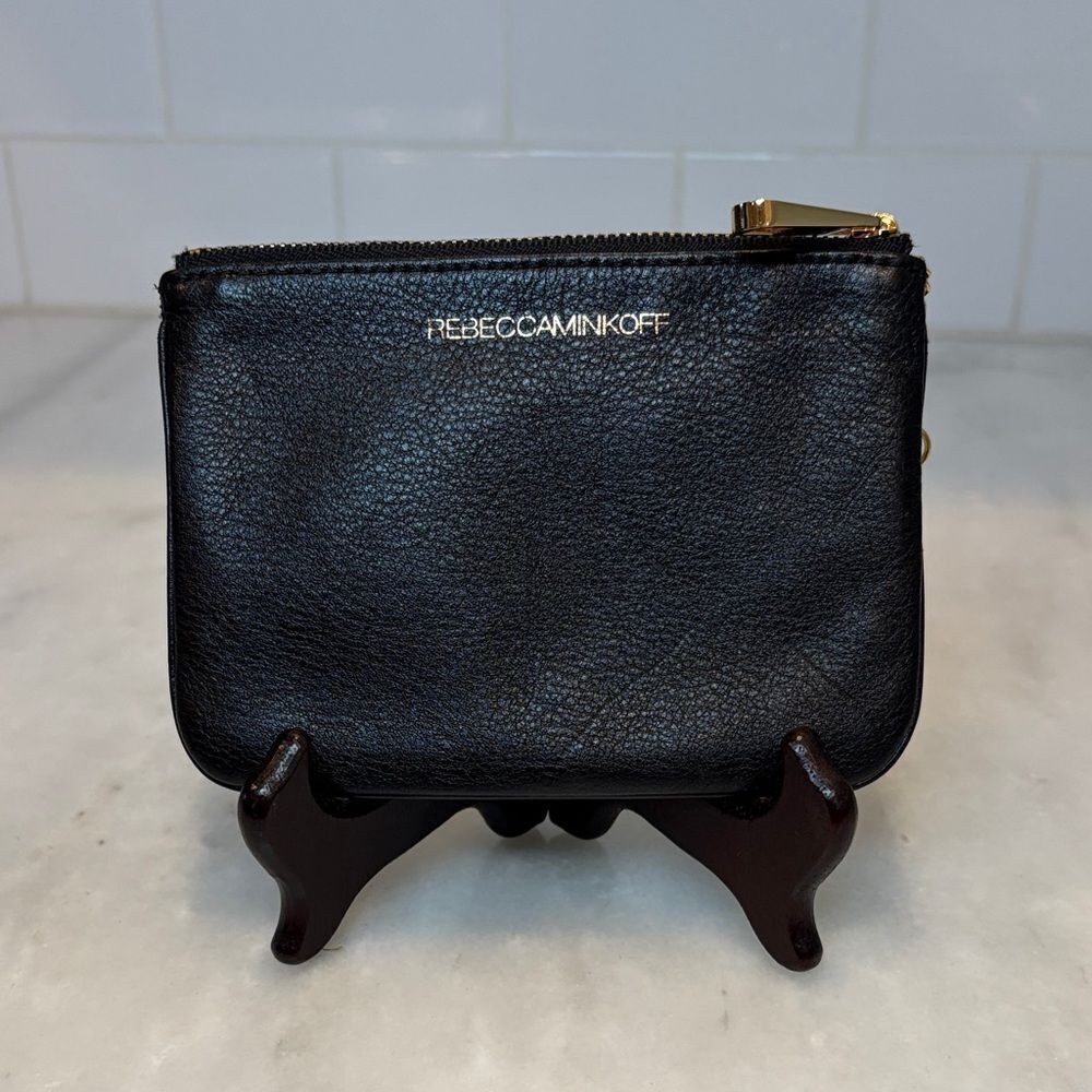 Rebecca Minkoff Pebbled Leather Friends Wristlet with Key Ring